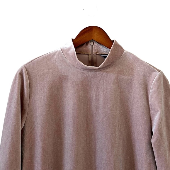Land's End Mock Turtleneck Long Sleeve Velour/Velvet Shirt Size M - Picture 2 of 15